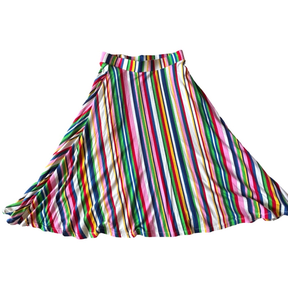 Modcloth Multicolor Striped Midi Skirt | XS